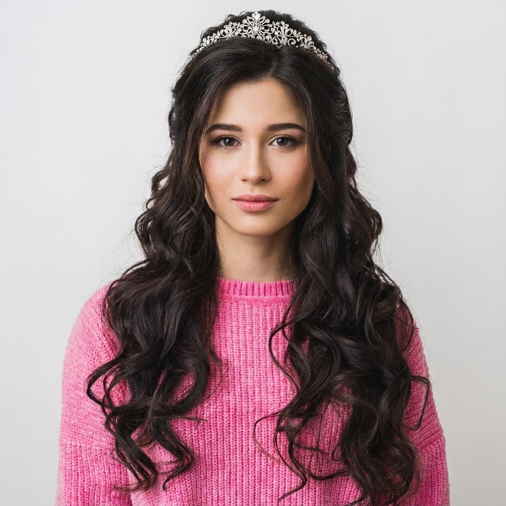 After - Defined curls + volume